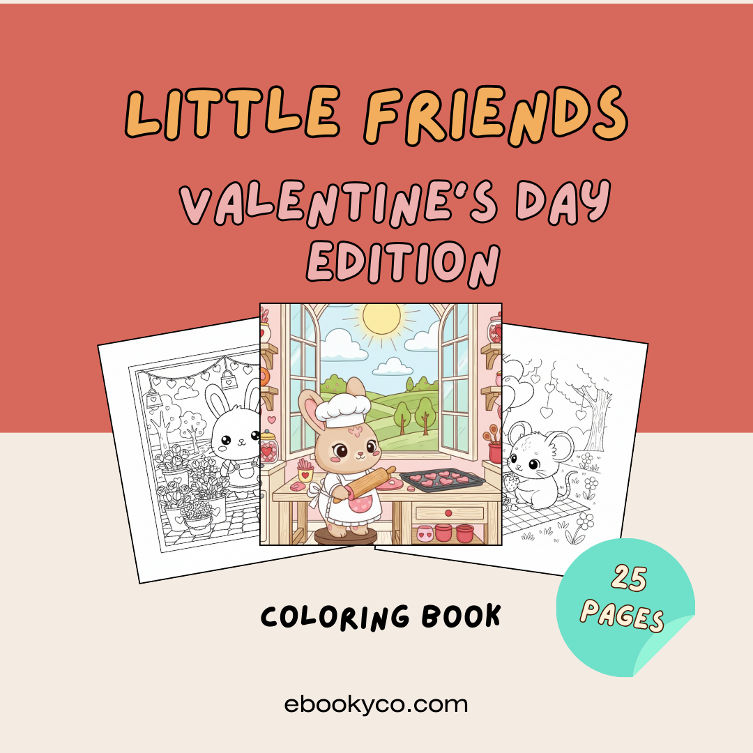 Little Friends: Valentine's Day Edition Coloring Book